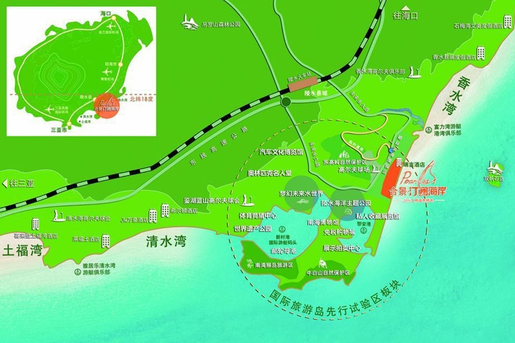 合景汀澜海岸区位图