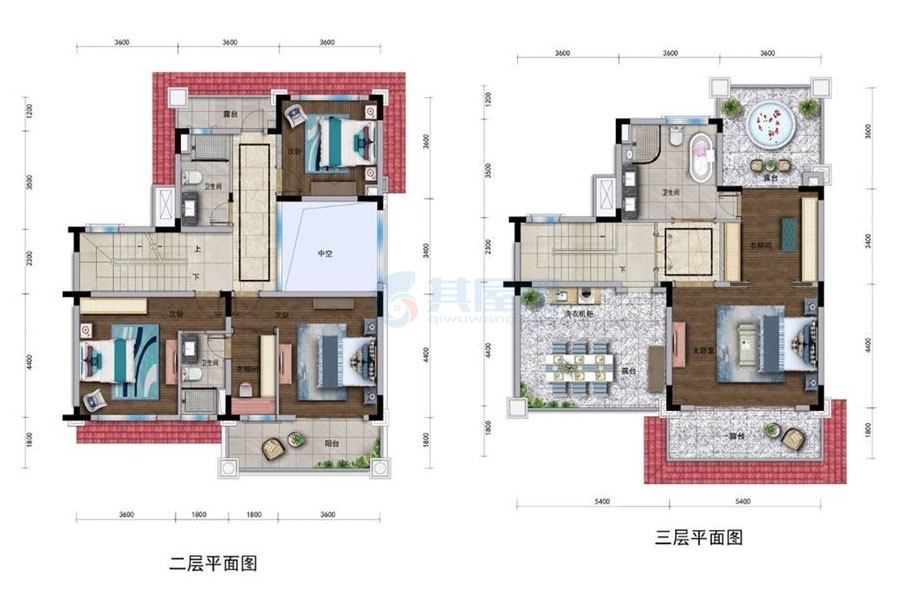 碧桂园半岛南湾别墅-E2户型-六房-建面约378平米