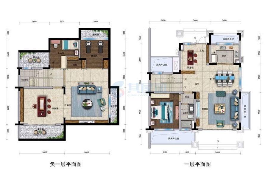 碧桂园半岛南湾别墅-E2户型-六房-建面约378平米